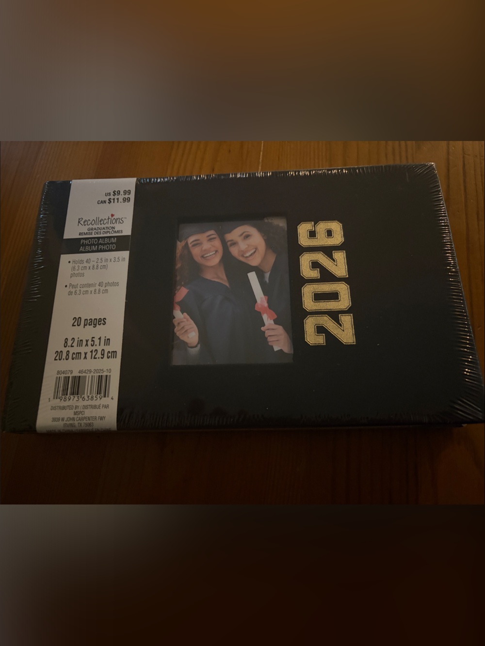 Recollections Black and Gold 2026 Graduation Photo Album
